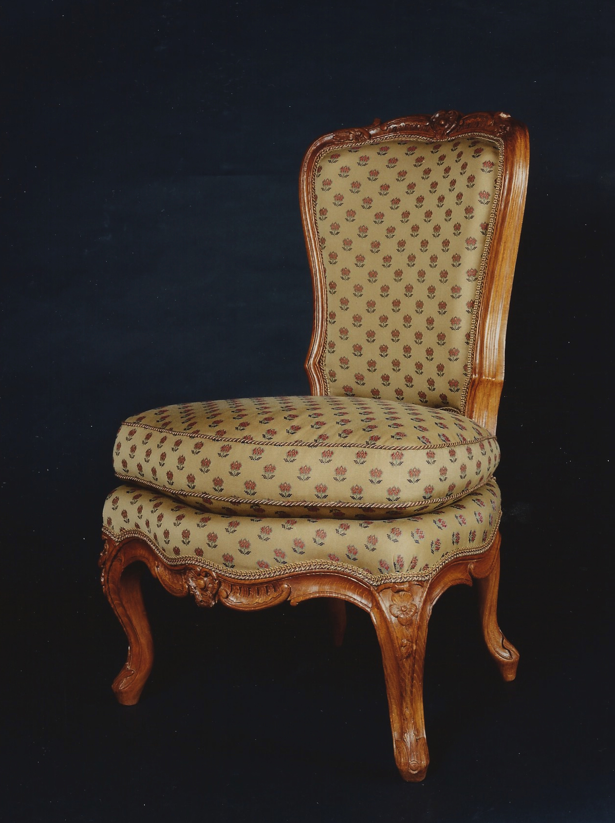 A rare Regence chauffeuses chairs
